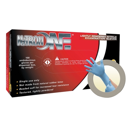 Barriersafe Solutions International Nitron One Ligh Powder Nitrile Gloves Medium NO-123-M